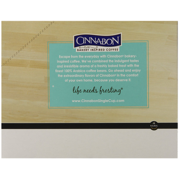 Cinnabon K-Cup Portion Pack for Keurig Brewers Classic Cinnamon