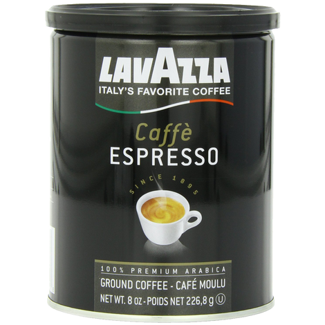 Lavazza Caffe Espresso - Ground Coffee 8-Ounce Cans