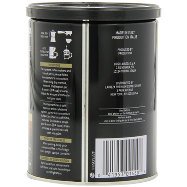 Lavazza Caffe Espresso - Ground Coffee 8-Ounce Cans
