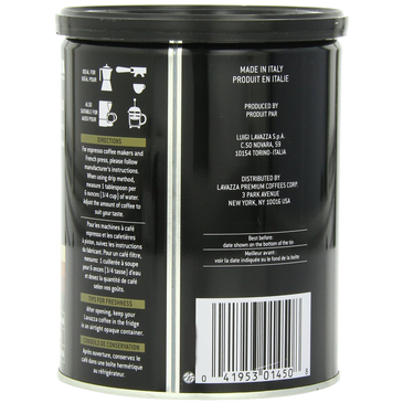 Lavazza Caffe Espresso - Ground Coffee 8-Ounce Cans