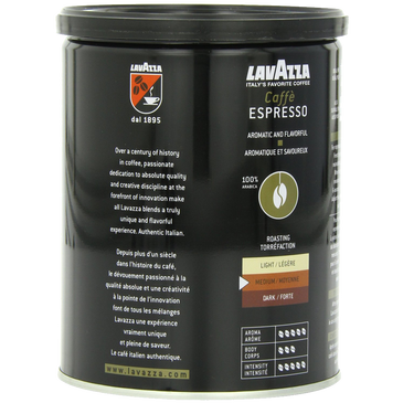 Lavazza Caffe Espresso - Ground Coffee 8-Ounce Cans