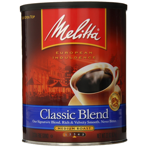 Melitta Coffee Classic Blend Ground Medium Roast