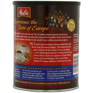 Melitta Coffee Classic Blend Ground Medium Roast
