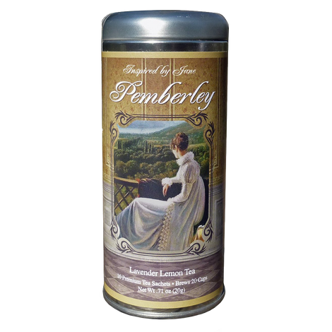 Pemberley Lavender and Lemongrass Green Tea Premium Tea Sachets Jane Austen Inspired Tea Collection Gourmet Leaf Tea Blend